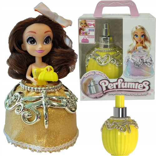 Perfumies Laleczka lalka we flakonie perfum Chloe Love Yellow zmiana koloru