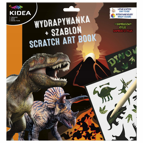 KIDEA WYDRAPYWANKA I KOLOROWANKA 2W1 GAME PIXELE