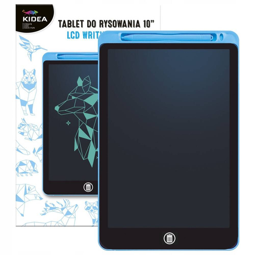 KIDEA TABLET LCD 10' ZNIKOPIS RYSOWANIE NIEBIESKI