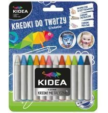 DERFORM - KREDKI DO TWARZY 12 KOLORÓW X 2,5 G KIDEA - MALOWANIE - 36721