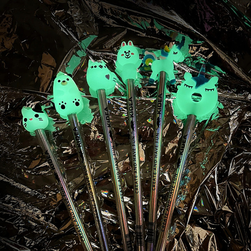 Ołówek Zestaw 2 szt. z Figurką Świecącą w Ciemności Kidea