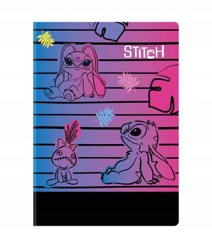Coolpack Disney Stitch Black Zeszyt A4 60 kartek w kratkę w3 91422PTR