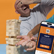 Gra zręcznościowa Jenga Classic aplikacja cyfrowa kostka Hasbro G1499