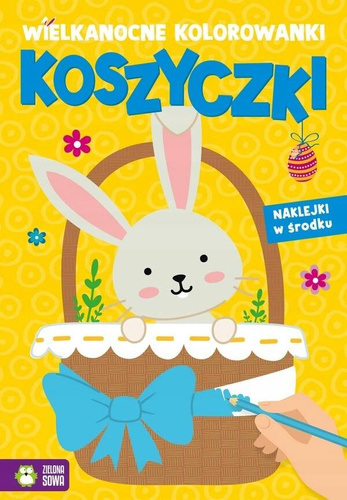 KOSZYCZKI WIELKANOCNE KOLOROWANKI NAKLEJKI 90959