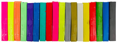 COLORINO PLASTELINA MIX 18 KOL. KWADRATOWA 57424