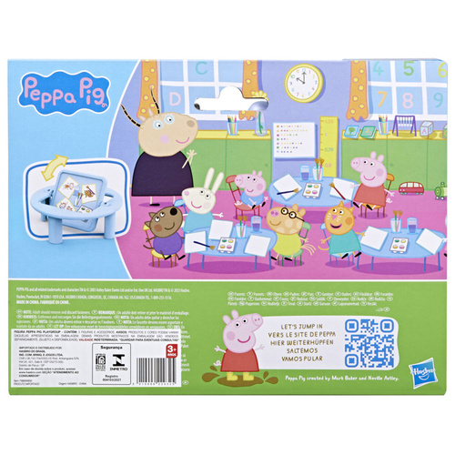 Świnka Peppa Zestaw 5 figurek + akcesoria szkoła klasa Hasbro F8868