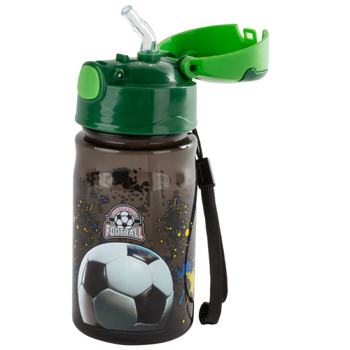 Bidon butelka 330 ml Football Piłka nożna BPA free przezroczysty Derform