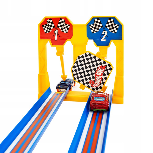 Hot Wheels Action Ultra Hots Wild Drive Drag Race Track Set + 2 autka HGV65