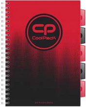 KOŁOZESZYT A4 100K KRATKA COOLPACK CRANBERRY