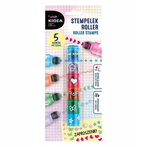 Kidea Stempelek Stempel Roller 5 wzorów