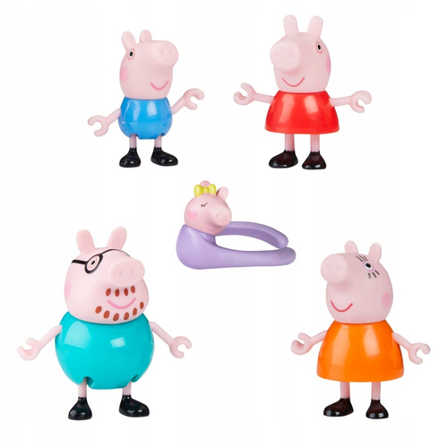 Świnka Peppa Zestaw Rodzina Peppy figurki mama tata George Evi Hasbro G0506