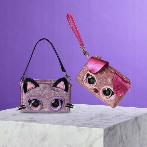 Purse Pets Purdy Purrfect Interaktywna Torebka z tęczowymi oczami światło