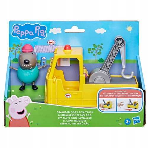 Świnka Peppa Holownik Ciężarówka Dziadka Psa z figurką Hasbro F9519