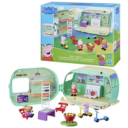 Świnka Peppa Przyczepa Kempingowa Peppy 3 figurki akcesoria Hasbro F8863
