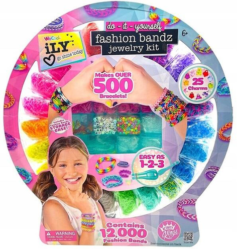 ily WeCool Fashion Bandz Zestaw Zrób Bransoletki 500 szt. 12000 gumek