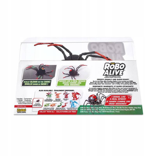Zuru Robo Alive Interaktywny Pająk chodzi świeci w ciemności