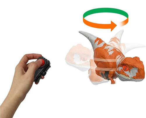 Jurassic World Uncaged Click Tracker Jeżdżący Dinozaur Atrociraptor GYN42