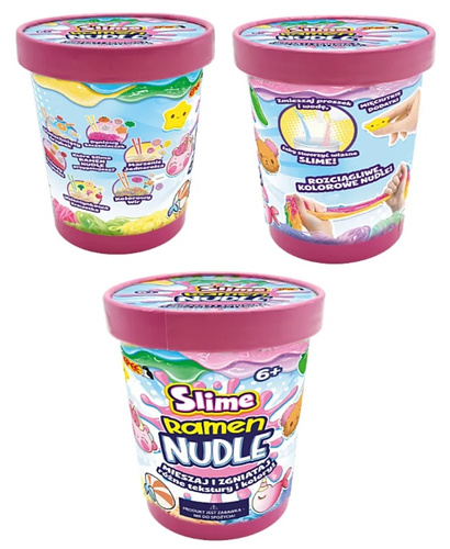 Ramen Nudle Slime Uśmiechnięty Grzybek makaron slime zestaw kreatywny Epee