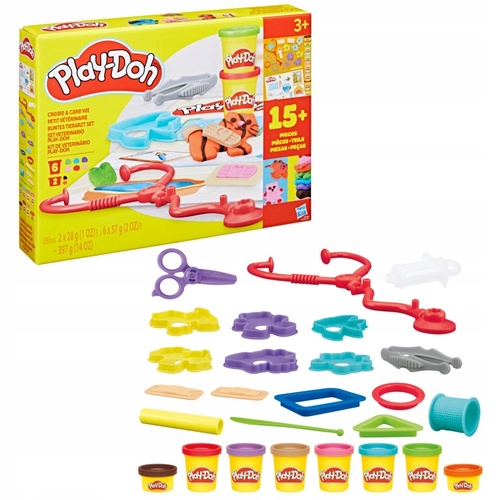 Play-Doh ciastolina zestaw Stwórz i Opiekuj Weterynarz Hasbro G0346