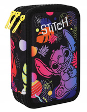 Coolpack Jumper 3 Disney Piórnik potrójny z wyposażeniem Stitch Black