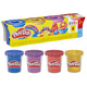 Play-Doh ciastolina tuby Metaliczne 4-pack błyszczące kolory Hasbro G1737