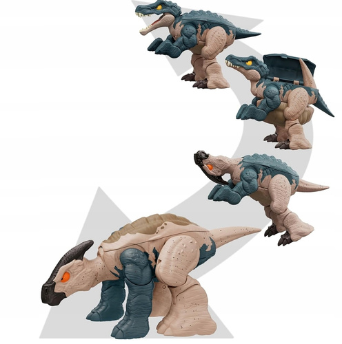 Jurassic World Fierce Changers Dinozaur 2w1 Baryonyx Parasoralophous HLP09