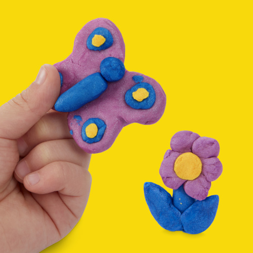 Play-Doh ciastolina tuby Metaliczne 4-pack błyszczące kolory Hasbro G1737