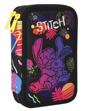 Coolpack Jumper 2 Disney Piórnik podwójny z wyposażeniem Stitch Black