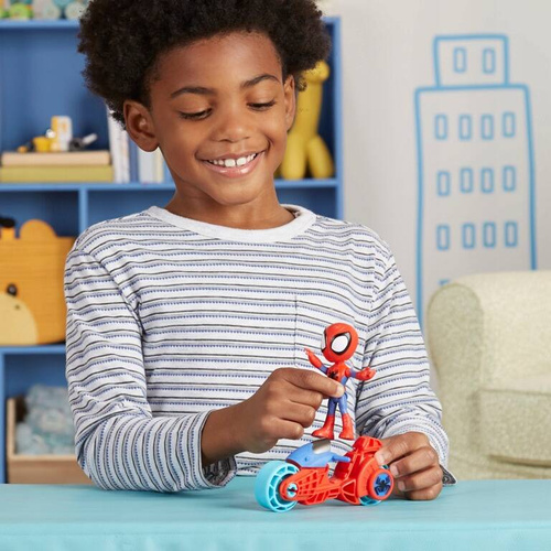 HASBRO SPIDERMAN SPIDEY FIGURKA Z MOTOCYKLEM
