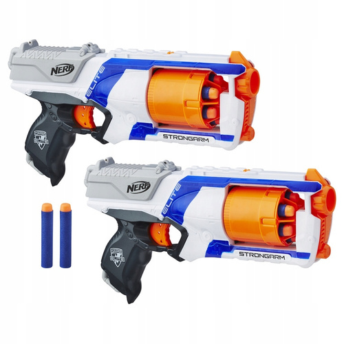 Nerf N-Strike Elite Blaster Wyrzutnia 2 x Strongarm zestaw dla dwóch B8995