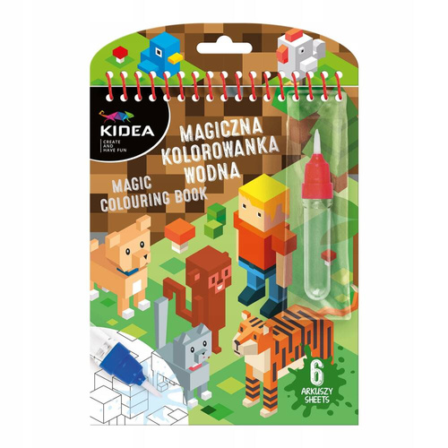 Kidea Magiczna Wielorazowa Kolorowanka Wodna Game