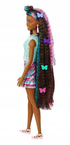 Barbie Lalka z długimi włosami Totally Hair Motylki HCM91