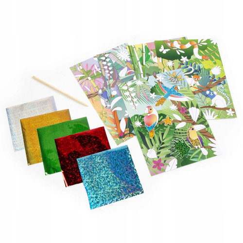 KIDEA Wyklejanki Metaliczne Zwierzęta Zestaw Kreatywny