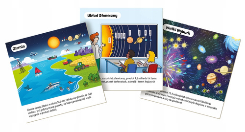 Rebel Gra edukacyjna karciana kieszonkowa BrainBox Pocket Kosmos PL