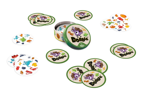 Gra Dobble Dinozaury planszowa familijna dla dzieci Rebel