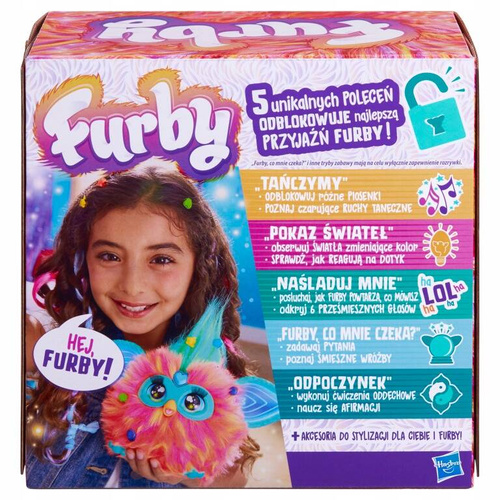 FURBY 2.0. INTERAKTYWNA MASKOTKA KORALOWA HASBRO F6744