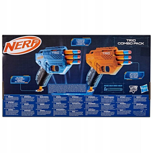 Hasbro Nerf Elite 2.0 Trio Combo Pack 2 blastery + 6 strzałek F6786