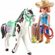 PLAYMOBIL ELLIE I KOŃ SAWDUST ĆWICZĄCE WESTERN RIDING 71358