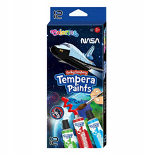 Colorino Farby Tempera w tubach 12 ml 12 kolorów Nasa 21580PTR