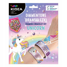 Kidea Zestaw kreatywny Stwórz Diamentowe Bransoletki Unicorn