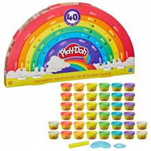 Play-Doh Ciastolina Duży Zestaw 40 Tub Tęcza Hasbro E6016