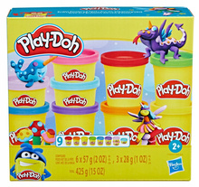 Play-Doh Ciastolina Zestaw Tubek 9 kolorów Hasbro F7965