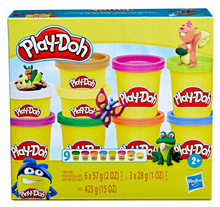 Play-Doh Ciastolina Zestaw Tubek 9 kolorów Hasbro F7966