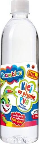 BAMBINO KLEJ W PŁYNIE PVA 500 ML.