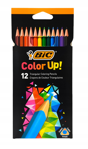 BIC Intensity Color Up Kredki ołówkowe trójkątne 12 kolorów