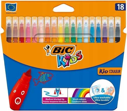 BIC Kids Flamastry Mazaki Kid Couleur 18 kolorów