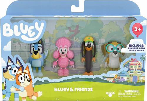 BLUEY FIGURKI 4-PAK BLUEY I PRZYJACIELE 30148