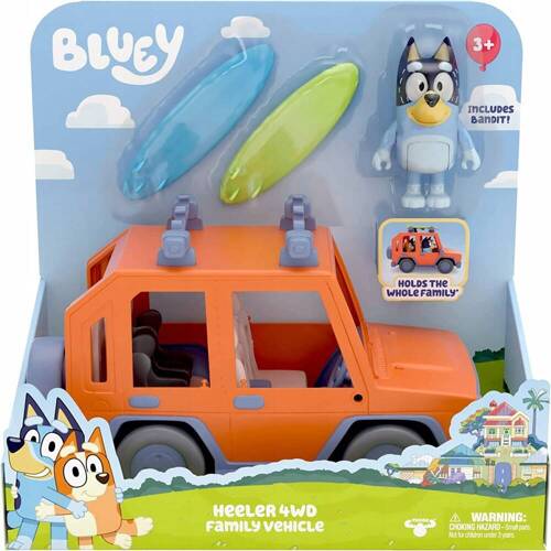 BLUEY ZESTAW RODZINNE AUTO + FIGURKA BANDITA 30186