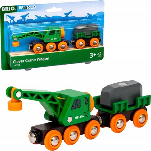 BRIO DŹWIG I WAGON 33698