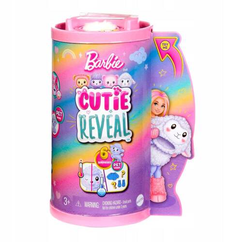Barbie Cutie Reveal Chelsea Lalka w stroju owieczki + zwierzaczek HKR18